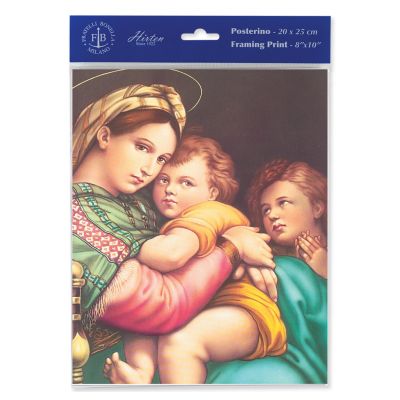 Raphael: Madonna And Child 8" X 10" Print (Pack of 3) -  - P810-244