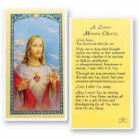 25pk - A Lenten Morning Offering Laminated Holy Card  Pk 25