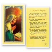 25pk - A Nurse"s Prayer with Madonna Laminated Holy Card  Pk 25