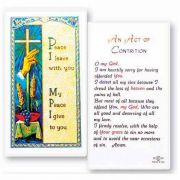 Act Of Contrition Laminated 2 x 4 inch Holy Card (50 Pack)