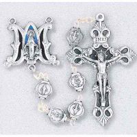 All Miracaculous Medal Beads Handcrafted Rosary