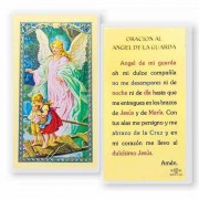 25pk - Angel De La Guarda Del Puente Laminated Holy Card Pk 25