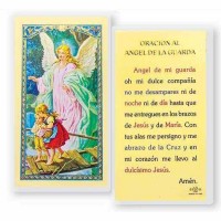 25pk - Angel De La Guarda Del Puente Laminated Holy Card Pk 25
