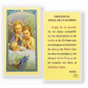 25pk - Angel De La Guarda Dos Angeles Laminated Holy Card Pk 25