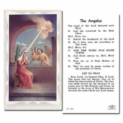Angelus 2 x 4 inch Holy Card - (Pack of 100) - 846218057487 - 5P-062