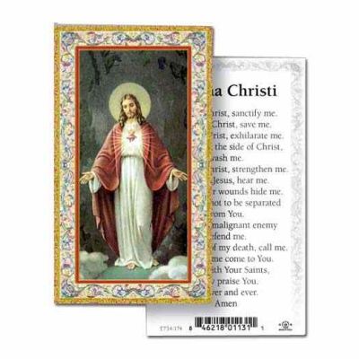 Anima Christi 2 x 4 inch Holy Card - (Pack of 100) - 846218046337 - 734-174