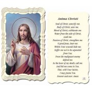 50pk - Anima Christi Prayer-Card  w/Gold Edges 50 Pack
