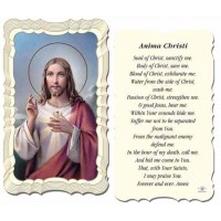 50pk - Anima Christi Prayer-Card  w/Gold Edges 50 Pack