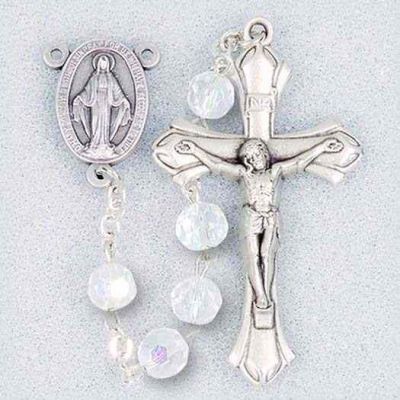 April-Crystal Deluxe Birthstone Rosary 20 inch (2 Pack) - 846218026742 - 245APR