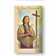Biography Holy Card Of Kateri Tekakwitha (20 Pack)