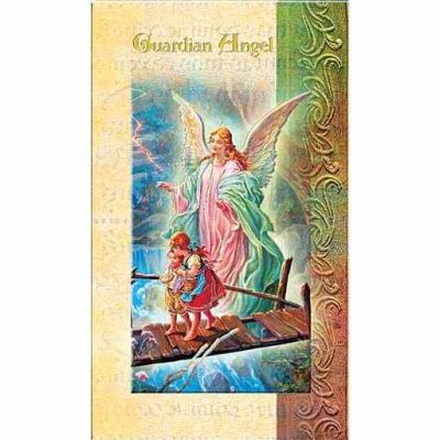 Biography Holy Card Of Our Guardian Angel (20 Pack) - 846218010833 - F5-350