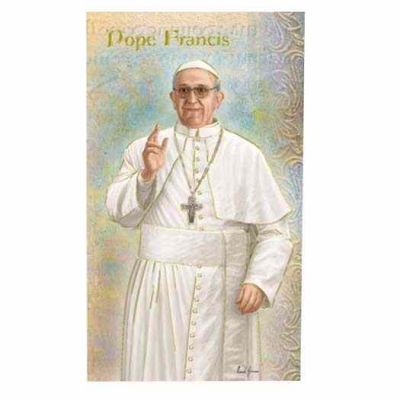 Biography Holy Card Of Pope Francis (20 Pack) - 846218047990 - F5-574