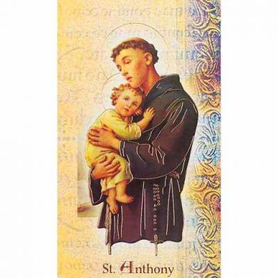Biography Holy Card Of Saint Anthony (20 Pack) - 846218010277 - F5-300
