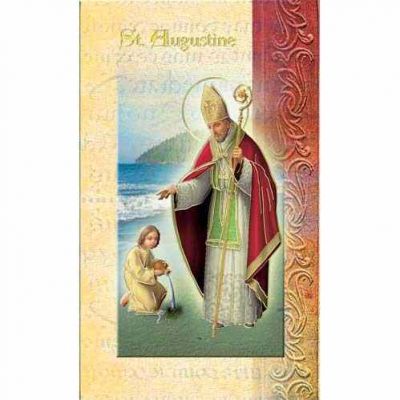 Biography Holy Card Of Saint Augustine (20 Pack) - 846218010888 - F5-406