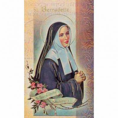 Biography Holy Card Of Saint Bernadette (20 Pack) - 846218010123 - F5-410