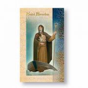 Biography Holy Card Of Saint Brendan (20 Pack)