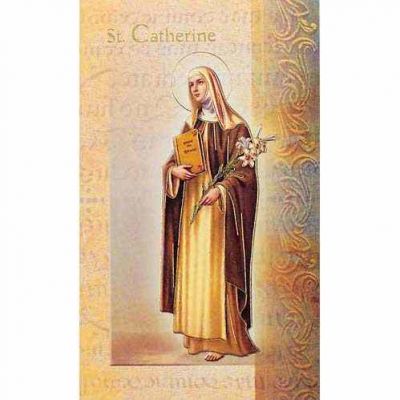 Biography Holy Card Of Saint Catherine (20 Pack) - 846218010161 - F5-416