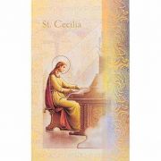 Biography Holy Card Of Saint Cecilia (20 Pack)