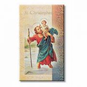Biography Holy Card Of Saint Christopher (20 Pack)