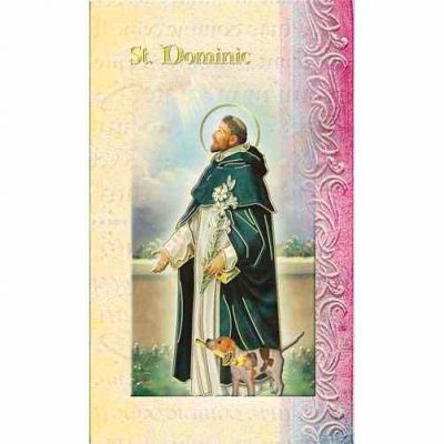 Biography Holy Card Of Saint Dominic (20 Pack) - 846218027930 - F5-428