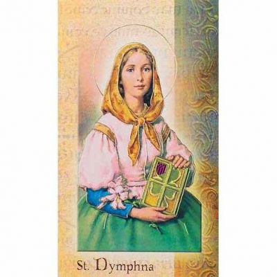 Biography Holy Card Of Saint Dymphna (10 Pack) - 846218028128 - F5-434