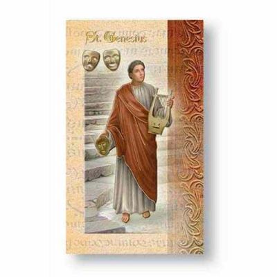 Biography Holy Card Of Saint Genesius (20 Pack) - 846218039575 - F5-447