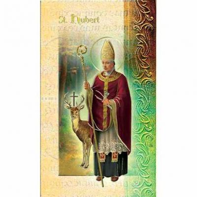 Biography Holy Card Of Saint Hubert (20 Pack) - 846218010871 - F5-450