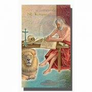Biography Holy Card Of Saint Jerome (20 Pack)