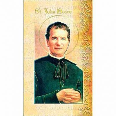 Biography Holy Card Of Saint John Bosco (20 Pack) - 846218010680 - F5-468