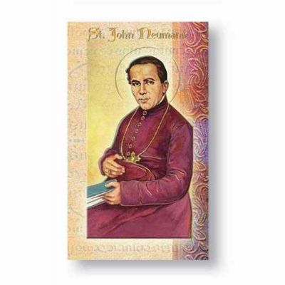 Biography Holy Card Of Saint John Neumann (20 Pack) - 846218039674 - F5-473