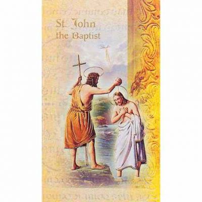 Biography Holy Card Of Saint John The Baptist (20 Pack) - 846218027947 - F5-464