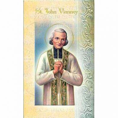 Biography Holy Card Of Saint John Vianney (20 Pack) - 846218010789 - F5-472