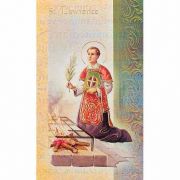 Biography Holy Card Of Saint Lawrence (20 Pack)