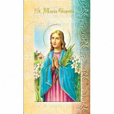 Biography Holy Card Of Saint Maria Goretti (20 Pack) - 846218010741 - F5-486