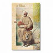 Biography Holy Card Of Saint Mark Evangelist (20 Pack)