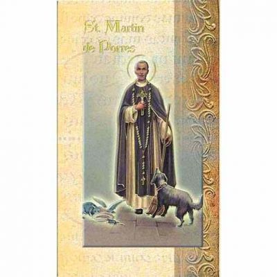 Biography Holy Card Of Saint Martin De Porres (20 Pack) - 846218010727 - F5-492