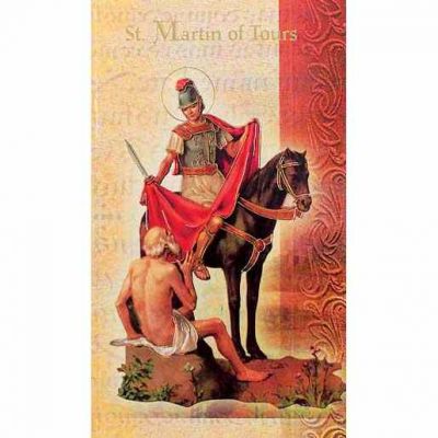 Biography Holy Card Of Saint Martin Of Tours (20 Pack) - 846218028104 - F5-494