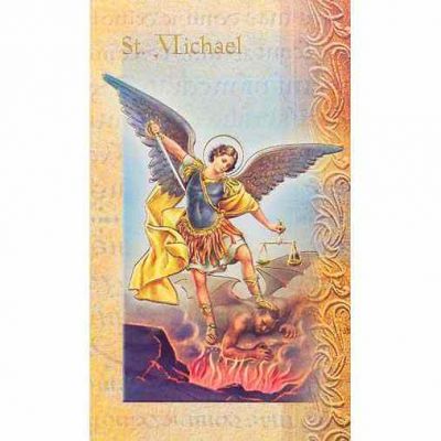 Biography Holy Card Of Saint Michael (20 Pack) - 846218010192 - F5-330