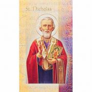 Biography Holy Card Of Saint Nicholas (20 Pack)