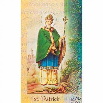 Biography Holy Card Of Saint Patrick (20 Pack) - 846218028012 - F5-640
