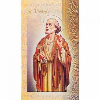 Biography Holy Card Of Saint Peter The Apostle (20 Pack) - 846218027923 - F5-518