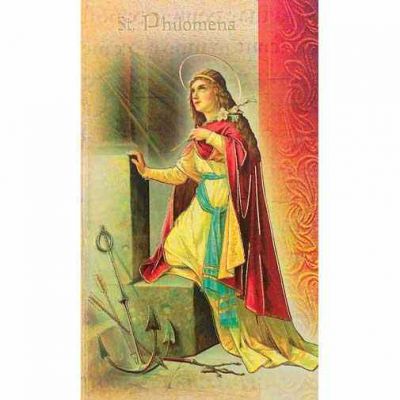 Biography Holy Card Of Saint Philomena (20 Pack) - 846218028227 - F5-520