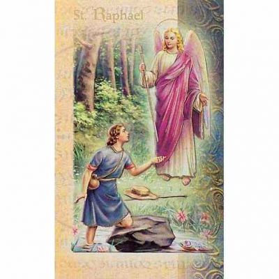 Biography Holy Card Of Saint Raphael (20 Pack) - 846218028081 - F5-526