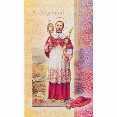 Biography Holy Card Of Saint Raymond (20 Pack) - 846218028098 - F5-528