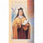 Biography Holy Card Of Saint Teresa Avila (20 Pack)
