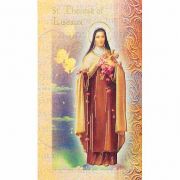 Biography Holy Card Of Saint Therese Of Liseaux (20 Pack)