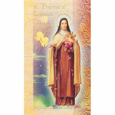 Biography Holy Card Of Saint Therese Of Liseaux (20 Pack) - 846218010482 - F5-341