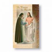 Biography Holy Card Of Saint Thomas The Apostle (20 Pack)
