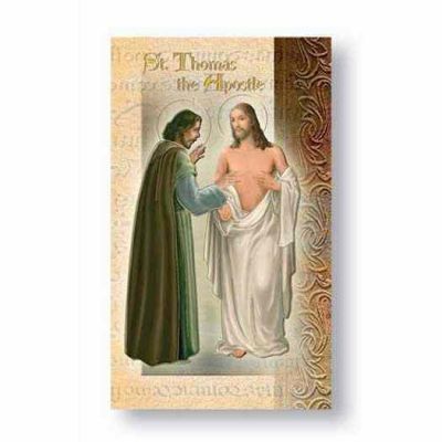 Biography Holy Card Of Saint Thomas The Apostle (20 Pack) - 846218039483 - F5-551