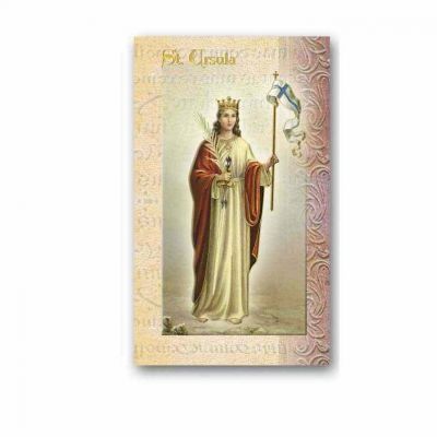 Biography Holy Card Of Saint Ursula (20 Pack) - 846218043794 - F5-555